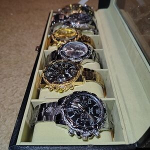 Luxury Silver and Gold Men's Watch Set